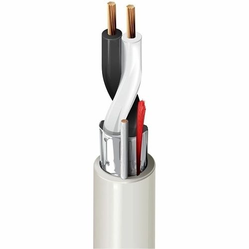 Belden 4100FE.00305 14/2 AWG Stranded BC Security and Commercial Audio Cable, Beldfoil, LSZH Jacket, 305m Reel, Grey