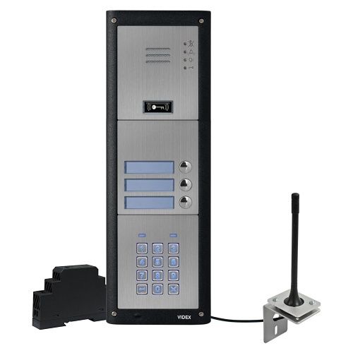 Videx GSM4KCR-1S/4G 4000 Series 1-Button 4G GSM Audio Kit and Keypad, Surface Mount