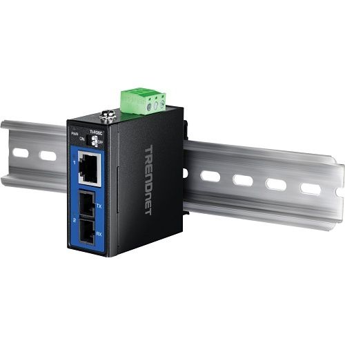 TRENDnet TI-OBF711 Industrial Outdoor 10G SFP+ to 10G PoE++ Media Converter, 95W