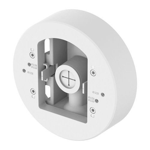 Hanwha SBD-140PMW/VEX Pole Mount, Core Aluminum, Cap Plastic, Mount Screw Size TR20 Camera, TR30 Steel Strap, White