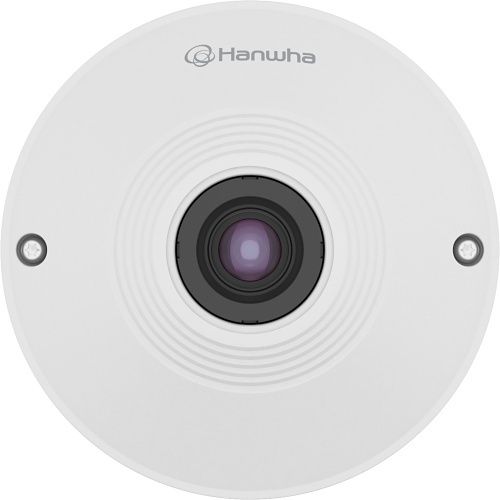 Hanwha QNF-8010 Q Series, 6MP WDR IP Fisheye Camera, 1.14mm Fixed Lens, IP42, White