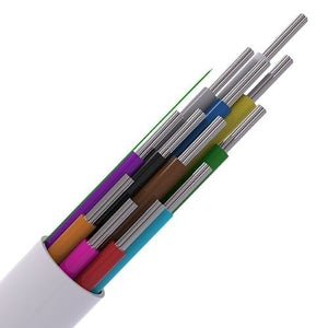 CQR CAB12HF/WH/200 12-Multi Core Intruder Alarm Cable, Type 1, Cca, LSZH, 200m, White