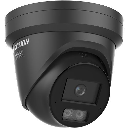 Hikvision DS-2CD23126G3-I2UY(2.8mm)(eF)BLACK Pro Series 12MP Acusense Powered by Darkfighter Turret IP Camera, 2.8mm Fixed Lens, 130 dB True WDR, IP67