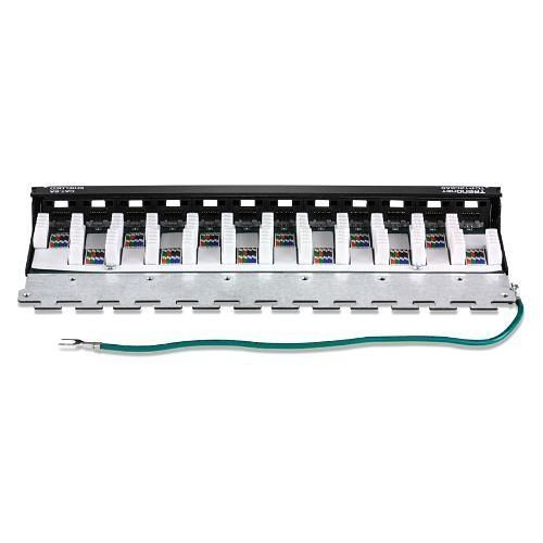 TRENDnet TC-P12C6AS 12-Port CAT6A Shielded Wall Mount Patch Panel