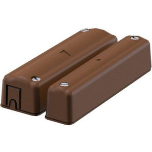 CQR SC570/BR/MD/MULTI/G3 Large Magnetic Surface Double Door Multi Contact with Microswitch and Wall Tamper, Operating Gap 10mm, Grade 3, Brown