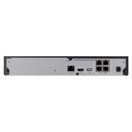 Hanwha ARN-410S 4-Channel PoE NVR, 40 Mbps, 1 HDD