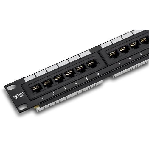 TRENDnet TC-P12C6 12-Port CAT6 Unshielded Patch Panel