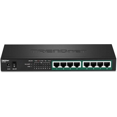 TRENDnet TPE-TG84 8-Port Gigabit PoE+ Switch, 120W, (Replaces TPE-TG84)