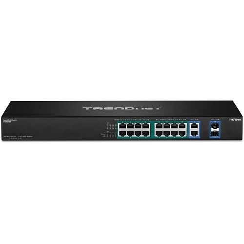 TRENDnet TPE-TG182 18-Port Gigabit PoE+ Switch, 240W