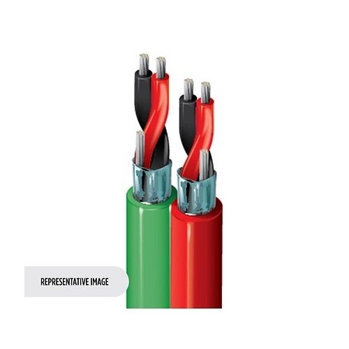 Belden 9451D J77U1000 Line Level Audio Cable, 2 Parallel Pair, Beldfoil Shield, PVC Jacket, CMR, 1000' UnReel, Black and Red