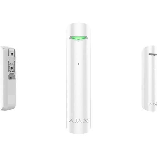 Ajax 130351.05.WH1 GlassProtect Jeweller Wireless Glass Break Detector with Microphone, White