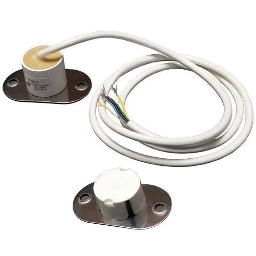 Knight Fire PDA901KR 6-Core Single Reed Door Contact, Grade 2, Flush Contact, 1KR/1KR, 1m, Stainless Steel Plate