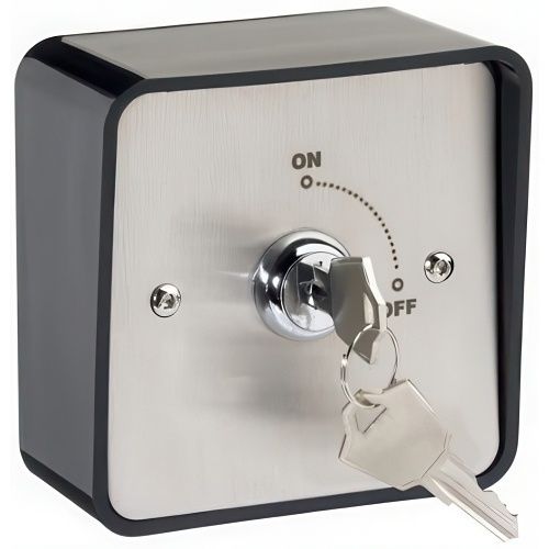 STP STP-KS-2SMO Weatherproof Surface Mount Momentary Key Switch with (2) Keys