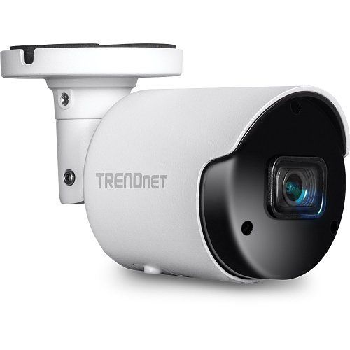 TRENDnet TV-IP1514PI 5MP Indoor/Outdoor H.265 WDR PoE IR Bullet Network Camera with Night Vision and Microphone for 1-Way Audio, White