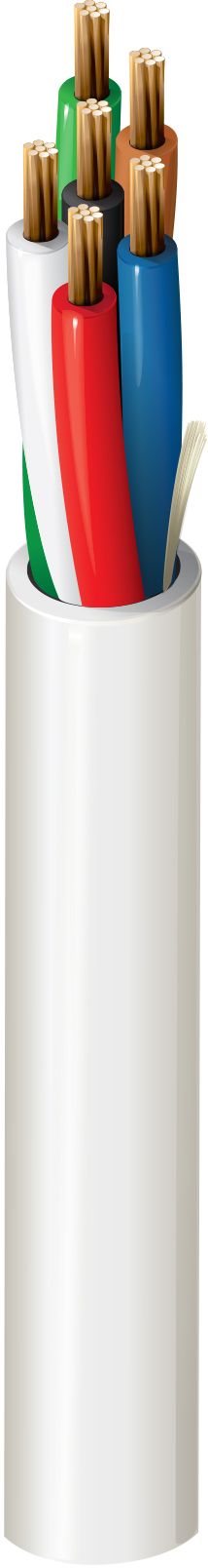Belden 4504UE.00500 22-6 Security and Commercial Audio Cable, CPR Eca, LSZH Jacket with Ripcord, 500M, Gray