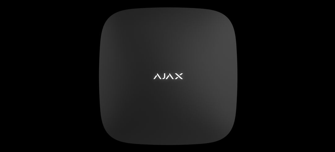 Ajax 37672.108.BL1 Hub 2 4G Wireless Alarm Control Panel, 8EU/ECG, Plug Type G, Black