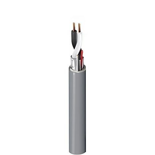 Belden 4100FE.00500 14/2 Stranded BC Security and Commercial Audio Cable, Shielded, LSZH Jacket, 500m Reel, Gray