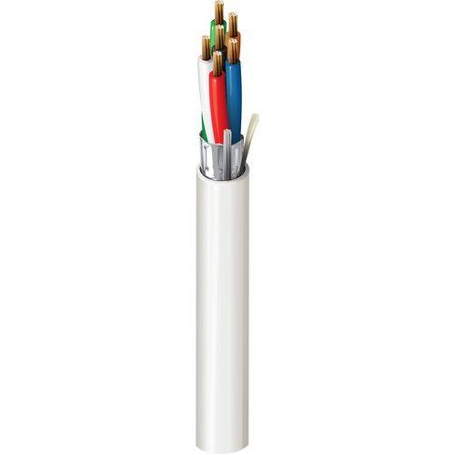 Belden 24304FLV.01305 18/6 Stranded Bare Copper Shielded Security and Sound Cable, LSZH B2ca, 305m, White