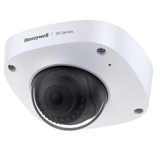 Honeywell HC35W25R3 35 Series, 5MP WDR IR Fixed Micro Dome Camera, 120 dB, 2.8mm, PoE, 12VDC, Audio and Alarm In/Out, IK10, White