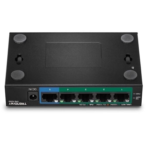 TRENDnet TPE-TG52 5-Port Gigabit PoE+ Switch, 32W, (Replaces TPE-TG52)