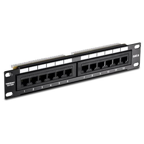 TRENDnet TC-P12C6 12-Port CAT6 Unshielded Patch Panel