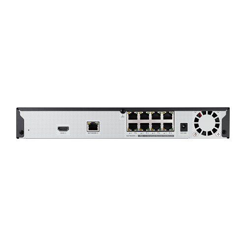 Hanwha QRN-830S 8MP 8-Channel 80Mbps NVR with 8 PoE  Ports, HDD Not Included