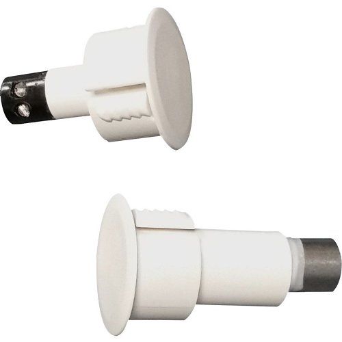 Knight Fire AR02 G1 Steel Door Flush Contact, 2-Terminal, Push-Fit, White