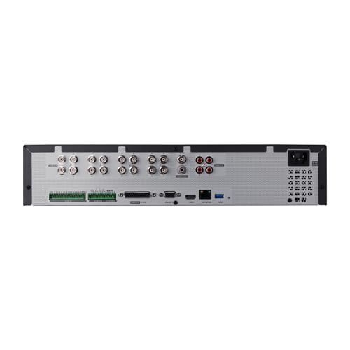 Hanwha HRX-1635 8MP 16-Channel 128Mbps 8 SATA Pentabrid DVR, Black