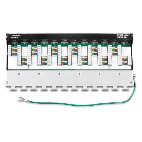 TRENDnet TC-P12C6AS 12-Port CAT6A Shielded Wall Mount Patch Panel