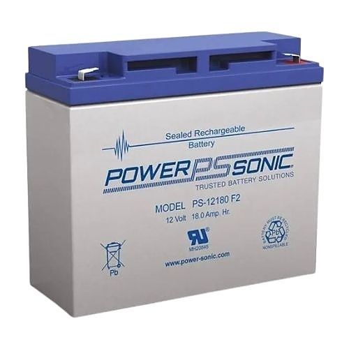 Power Sonic PS-12180 FR  General Purpose VRLA Battery, 12V, 18A