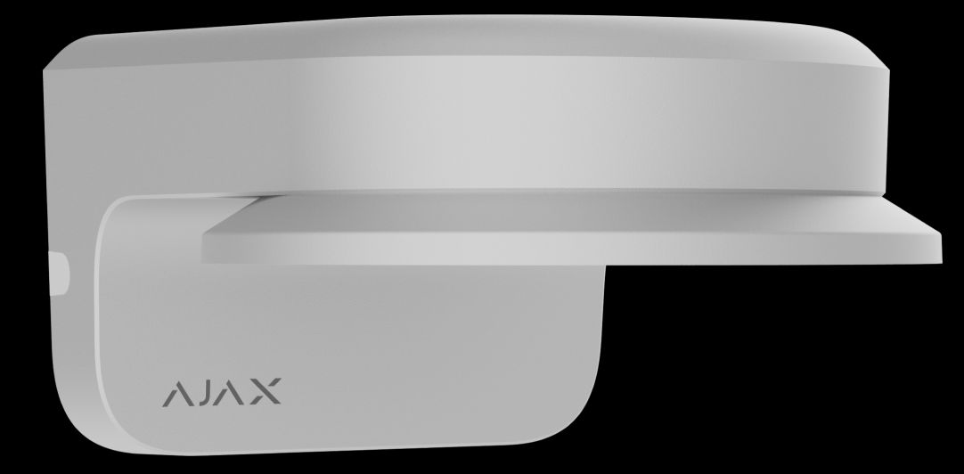 Ajax 168236.371.WH MountCam A2 Wall Mount for Wired Security IP Camera with Adapter for a Camera with Motorized Varifocal Lens, 174mm, White