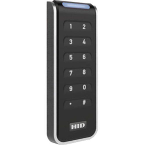 HID 20KNKS-00-000000 Signo 20K Mullion Contactless Smartcard Keypad Reader, 125 kHz, Standard Configuration, Black/Silver