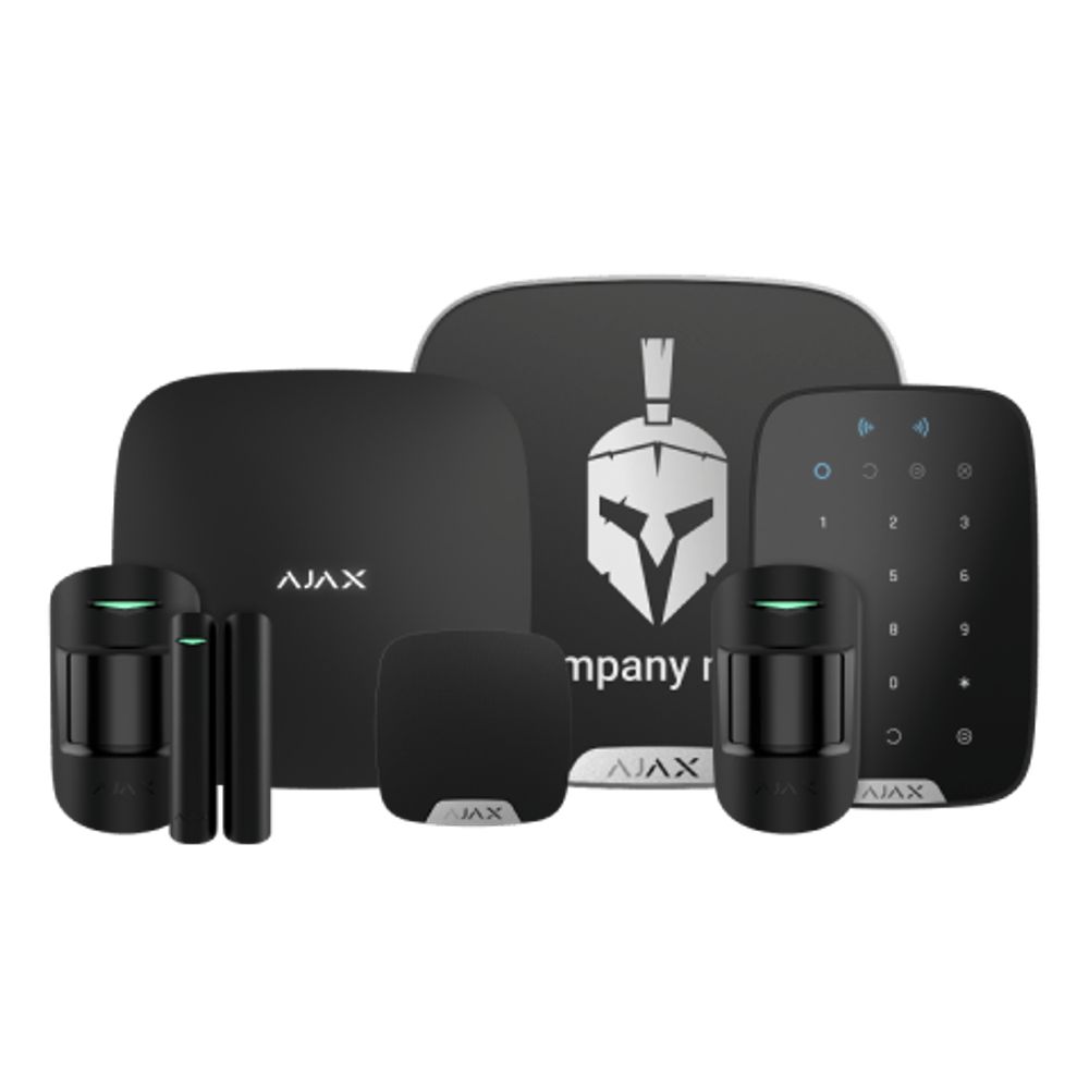 Ajax 109843.296.BL1.V2 Superior Kit 21 Wireless Security System Kit with Hub 2 2G, 2 MotionProtect S, DoorProtect S, KeyPad Plus S, StreetSiren DoubleDeck S, HomeSiren S, Black