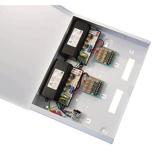 Elmdene VRS128000-8-T 12V DC, Switch Mode PSU 8A, 8 x Fused Outputs, Ideal for CCTV, T-Box, 300h x 240w x 50d, (Replaces DA667/8, VRS128000-16-T)