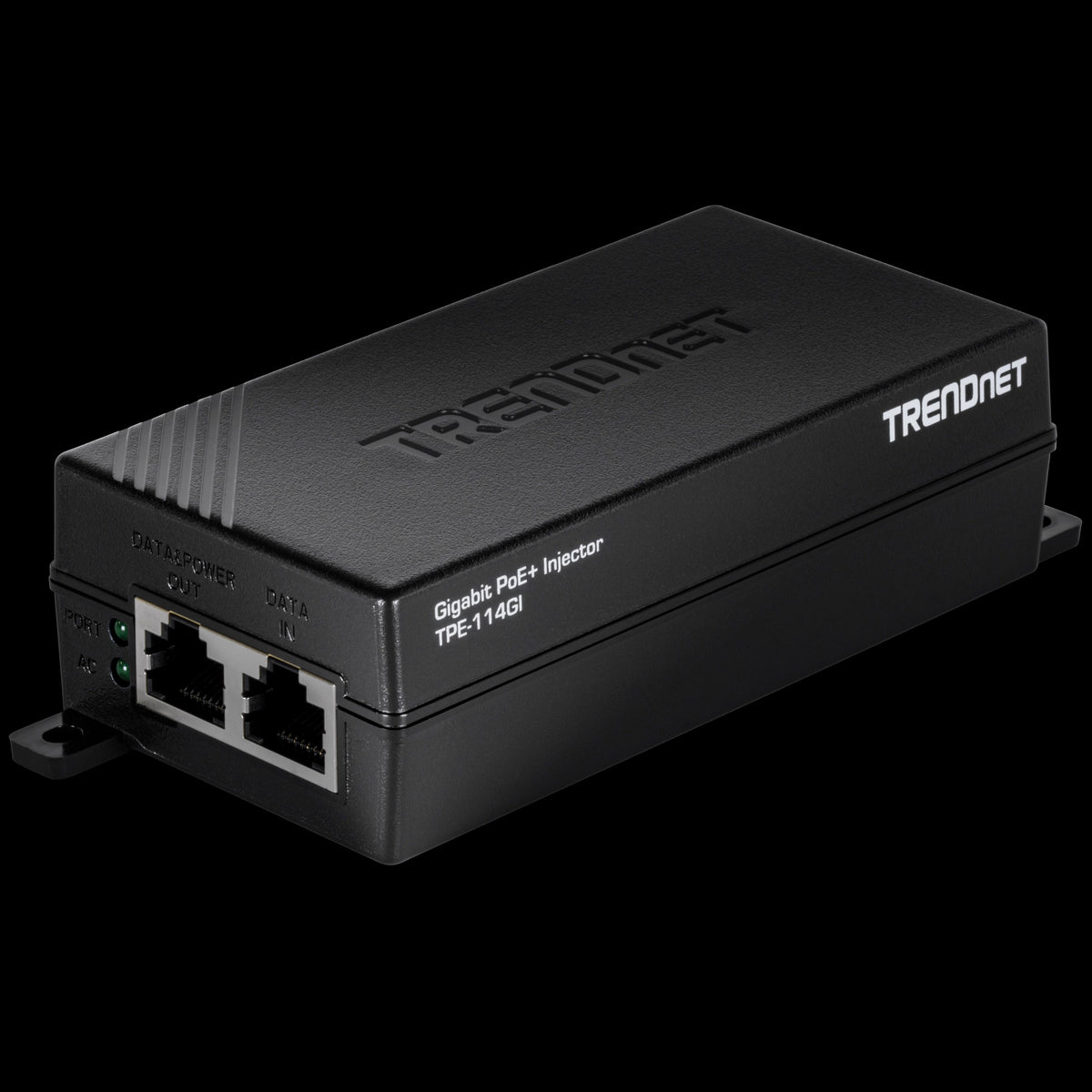 TRENDnet TPE-114GI Gigabit PoE+ Injector, 30W, Wall Mountable, Built-In Internal Power Supply