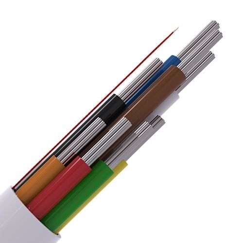 CQR CAB8/WH/100/PR 8-Core Security Alarm Cable, Type 2 Tinned Copper, 7×0.182 mm², 100m, White