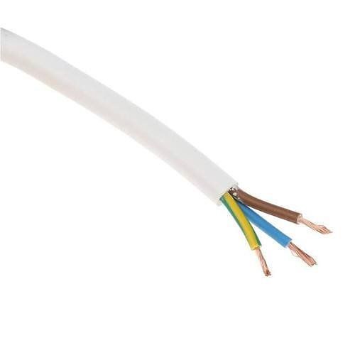Quality Connectivity H05VV-F Halogen Free Cable, 3 x 0.75mm, 100m (328'), White