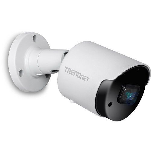 TRENDnet TV-IP1514PI 5MP Indoor/Outdoor H.265 WDR PoE IR Bullet Network Camera with Night Vision and Microphone for 1-Way Audio, White