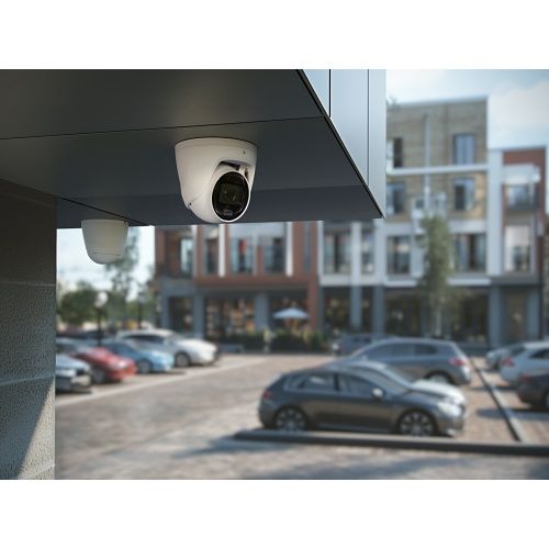 Ajax 126281.197.WH1 TurretCam HLVF 5MP Wired AI-Powered Security IP Camera, 85° Viewing Angle, 4mm Lens, White