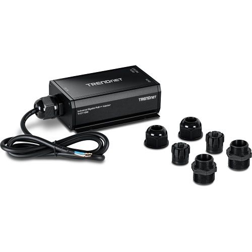 TRENDnet TI-O119GI Outdoor IP67 Gigabit PoE++ Injector, 24-57V, 95W PoE, IP67