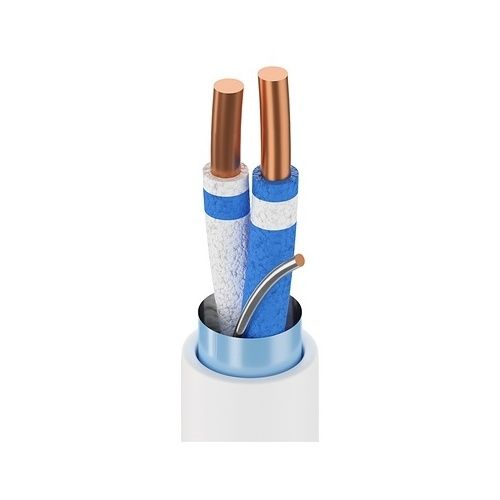 Belden 7703NH.00500 22/1 LonWorks Cable, BC, Overall Beldfoil Shielding, LSZH / FRNC Jacket, 300V, CPR DCA, 500m Reel, White