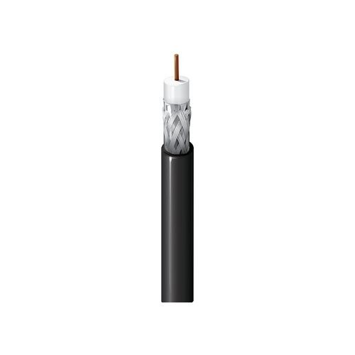 Belden 9914 010500 RG-8 10 AWG Solid Bare Copper Conductor Wireless Transmission Coaxial Cable, 50 Ohms, CMG, 500' Reel, Black