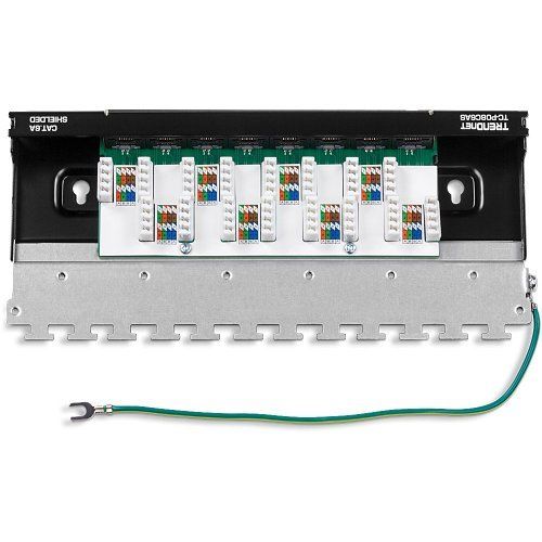 TRENDnet TC-P08C6AS 8-Port CAT6A Shielded Wall Mount Patch Panel