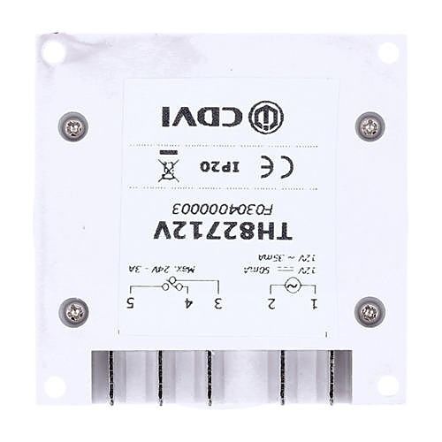 CDVI TH827/12 Timer 12vdc 7 D Digi Time Clk