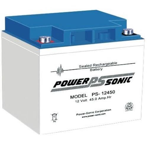 Power Sonic PS12450 VdS PS Series, 12V, 45Ah, Sealed Lead Acid Rechargable Battery, 20-Hr Rate Capacity