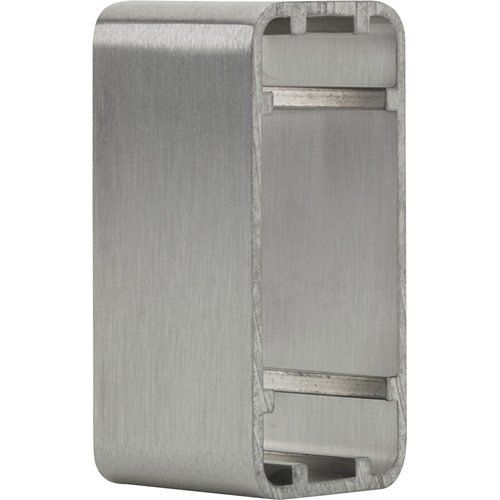 3E 3E0620-1 Switch Surface Housing, Narrow Stile, 38mm Projection, Simulated Satin Stainless Steel