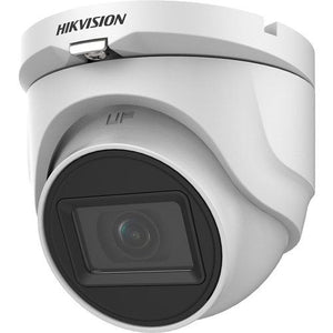 Hikvision DS-2CE76H0T-ITMF Value Series 5MP Outdoor IR Turret Camera, 3.6mm Fixed Lens, White, (Replaces DS-2CE76H0T-ITMF(3.6MM)(C))