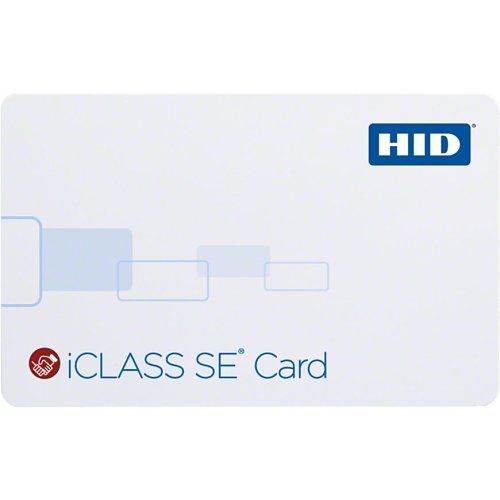 HID 3000PGGMN iCLASS 2k SE Card, SIO Programmed, Glossy Front and Back, Sequential Matching Encoded/Printed (Inkjetted), No Slot, Vertical Slot Indicators