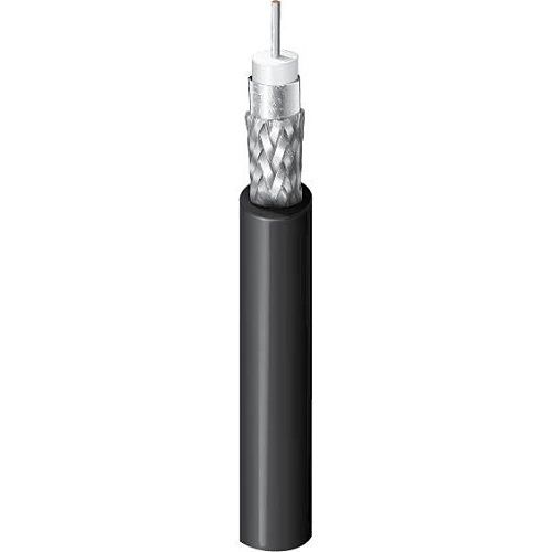 Belden 4694ANH 0101000 18AWG 12 GHz 4K UHD Precision Video Coaxial Cable, RG-6/U Type, 75 ohms, 1000' Reel, Black