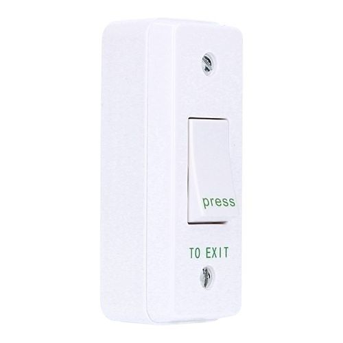 CDVI RTE002S Plastic Exit Button, Narrow, Surface Mount, (Replaces RTE002F)